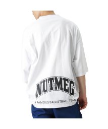 MAC HOUSE(men)(マックハウス（メンズ）)/Goodwear グッドウェア Goodwear × NUTMEG ロゴプリントビッグTシャツ 2W7－12209/ホワイト