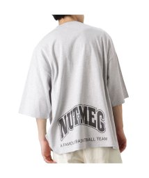 MAC HOUSE(men)(マックハウス（メンズ）)/Goodwear グッドウェア Goodwear × NUTMEG ロゴプリントビッグTシャツ 2W7－12209/グレー
