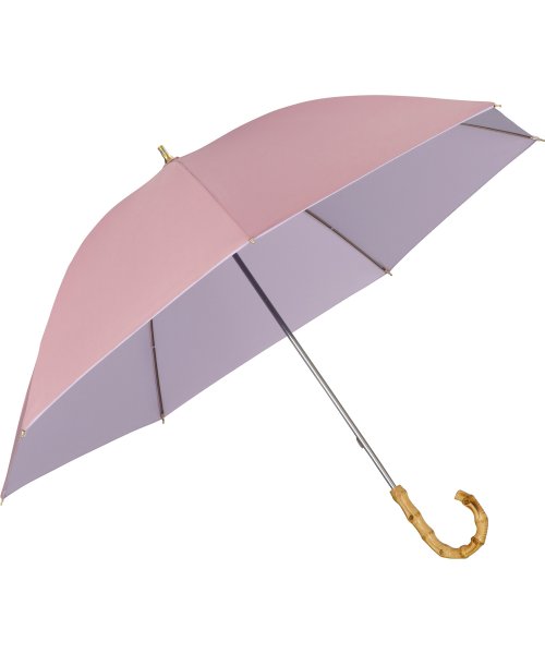 Wpc．(Wpc．)/【Wpc.公式】日傘 遮光インサイドカラー 50cm 完全遮光 UVカット100％ 遮熱 晴雨兼用 レディース 長傘 /ピンク