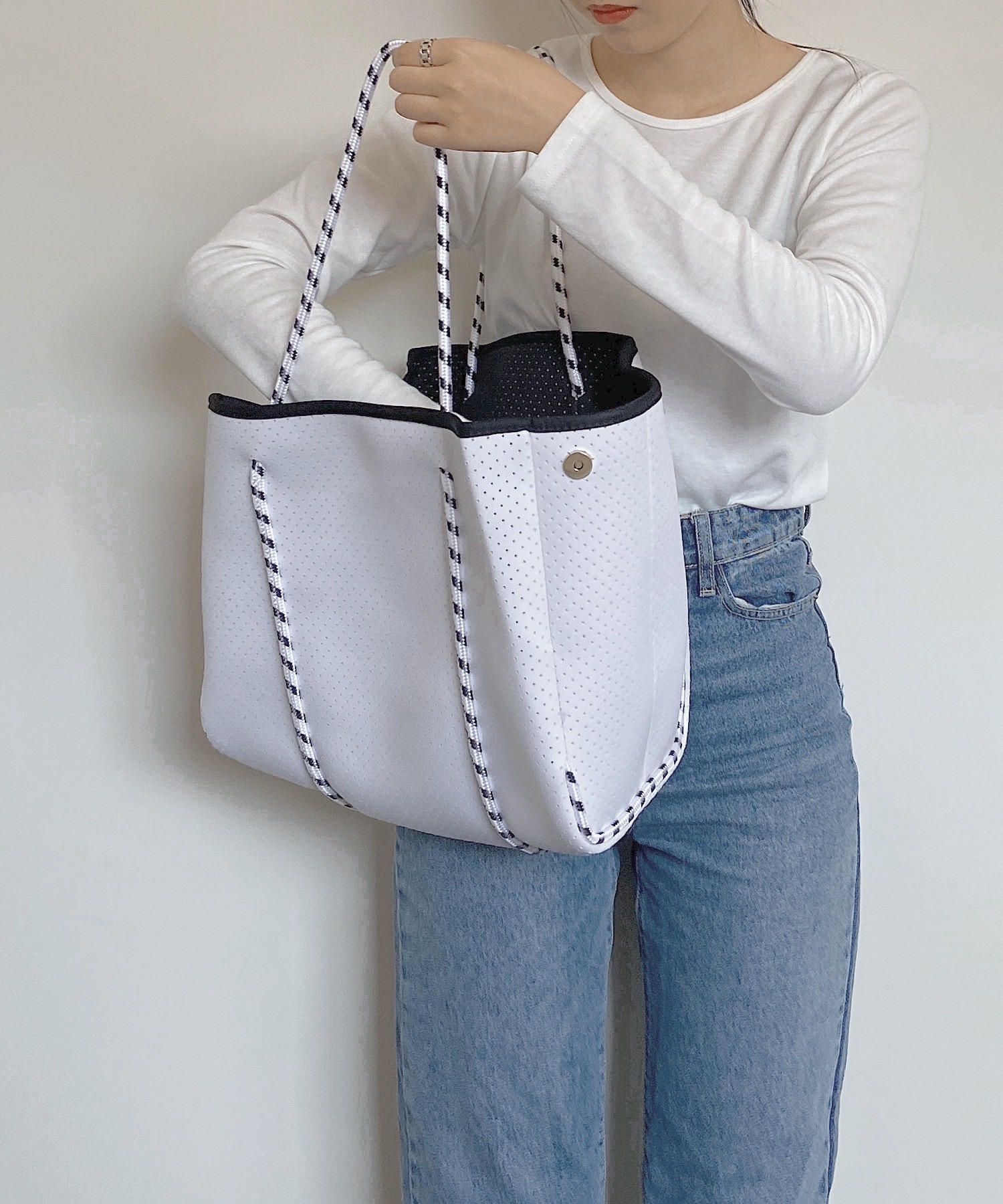 ネオプレントート 【即納】鞄 バッグ ネオプレン ネオプレーン トートバッグ バッグ トート マザーズバッグ レディース 韓国ファッション