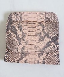 Sawa a la mode(サワアラモード)/ダイヤモンドパイソンのミニ財布/ピンク