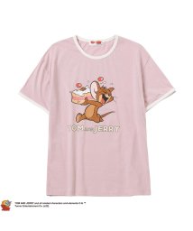 MAC HOUSE(kid's)(マックハウス（キッズ）)/Tom and Jerry リンガーTシャツ 335147210/ピンク
