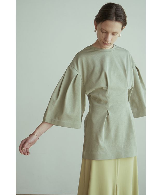 BIG SLEEVE WAIST SHAPE TOPS(504766021) | クラネ(CLANE) - MAGASEEK