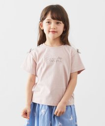 anyFAM（KIDS）(エニファム（キッズ）)/接触冷感レースアップTシャツ/ピンク系