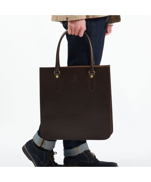 GLEN ROYAL(グレンロイヤル)/グレンロイヤル バッグ GLENROYAL 2ハンドルトートバッグ 2 HANDLE TOTE BAG トートバッグ A4 ブライドルレザー 01－6087/ダークブラウン