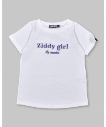 ZIDDY(ジディー)/【 ニコ☆プチ 8月号 掲載 】 カラー ロゴ 刺繍 Tシャツ (130~160/ホワイト