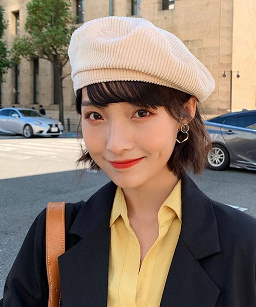 セール コーデュロイベレー帽 即納 コーデュロイ ベレー帽 帽子 トレンド レディース 韓国ファッション ショップにこにこ Shopnikoniko Magaseek