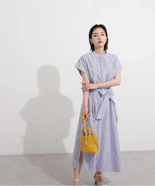 セール ウエストマークフォルムシャツワンピース ナチュラルビューティーベーシック Natural Beauty Basic Magaseek