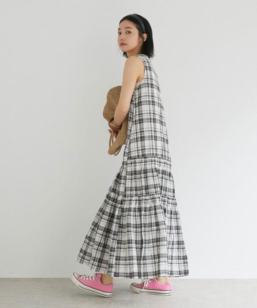 セール シャーリングチェックマキシワンピース ドゥ アルシーヴ Doux Archives Magaseek
