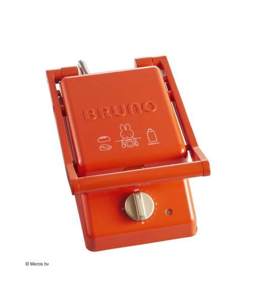 BRUNO(ブルーノ)/miffy グリルサンドメーカー シングル/オレンジ