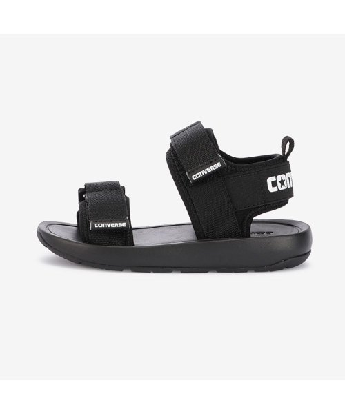 CONVERSE(コンバース)/converse コンバース   KIDS LOGOSTRAP SANDAL キッズ ロゴストラップ サンダル /ブラック