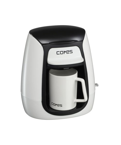 Cores(コレス)/【日本正規品】コレス コーヒーメーカー Cores 1カップコーヒーメーカー ゴールドフィルター フィルター付き コンパクト オートオフ機能 C312WH/ホワイト