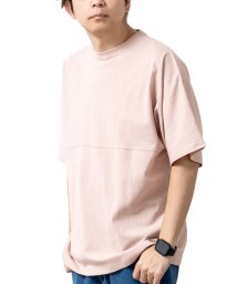  GENELESS(GENELESS)/tシャツ メンズ 半袖 BIGtシャツ オーバーサイズ USAコットン ドロップショルダー 半袖Tシャツ/ピンク