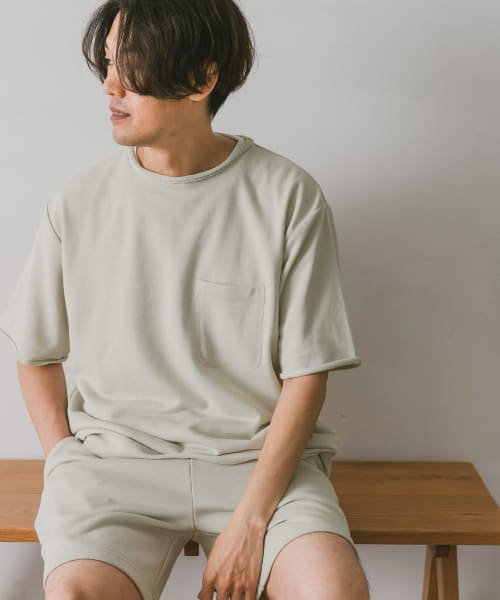 URBAN RESEARCH DOORS(アーバンリサーチドアーズ)/【セットアップ対応商品】ミニ裏毛アスレチックTシャツ/OFF