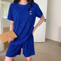 miniministore(ミニミニストア)/Tシャツ＆イージーパンツ 夏服上下セット/ブルー