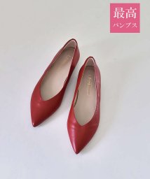 Au BANNISTER(AuBANNISTER)/【最高パンプス/1cmヒール】美脚×快適 ポインテッドフラットパンプス/レッド