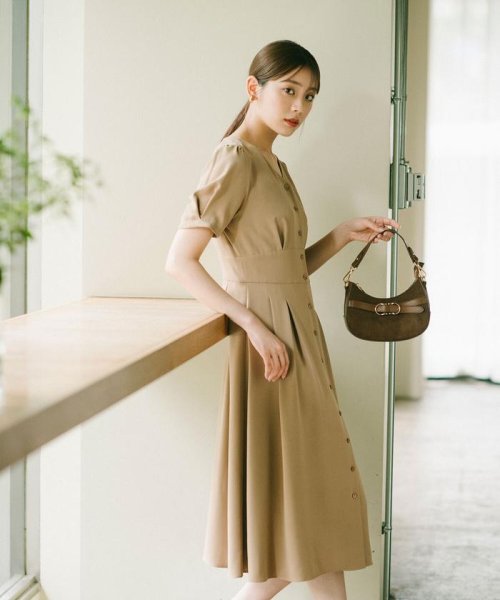 セール フロントボタンノーブルワンピース ナチュラルビューティーベーシック Natural Beauty Basic Magaseek