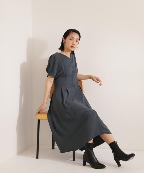 フロントボタンノーブルワンピース ナチュラルビューティーベーシック Natural Beauty Basic Magaseek