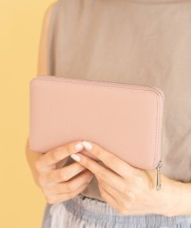 VitaFelice(ヴィータフェリーチェ)/スキミング防止本革通帳ケース【aroco/アロコ】/ピンク