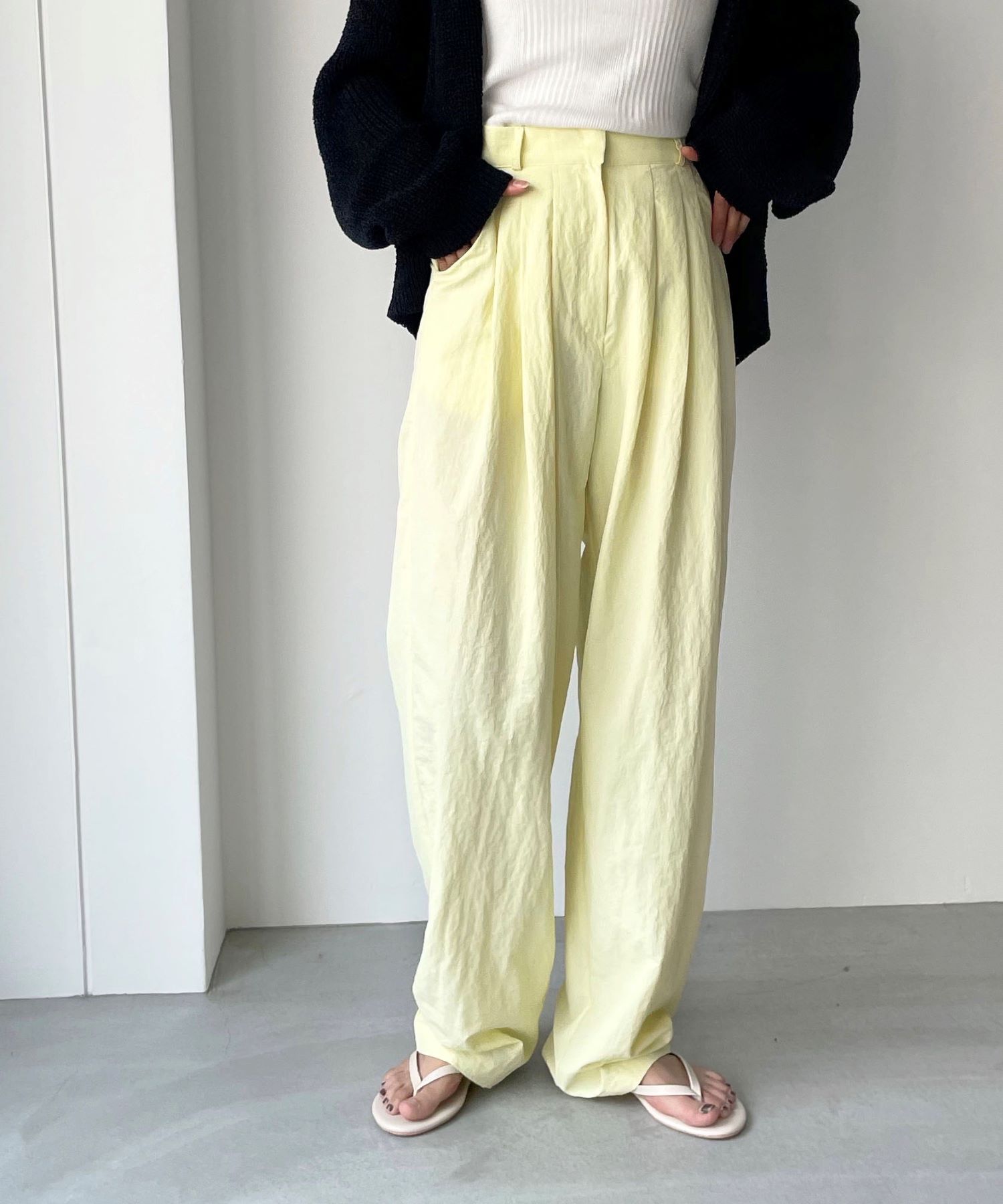 El mar(エルマール)ワッシャーナイロンタックパンツ