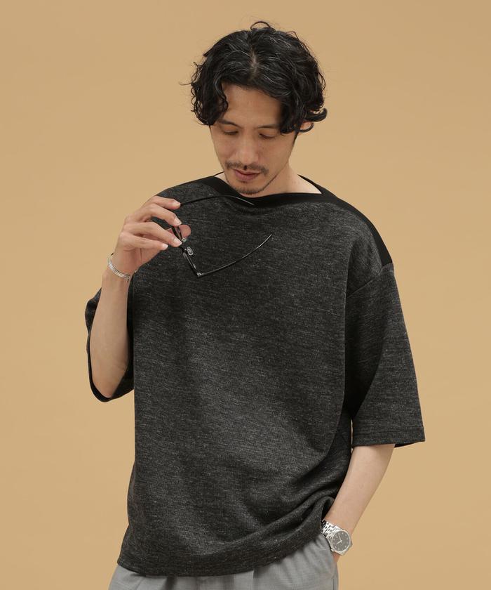 カットソー・Tシャツ(ボートネック/グレー・灰色)のファッション通販 ...