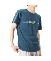 MAC HOUSE(men)(マックハウス（メンズ）)/T－GRAPHICS ティーグラフィックス 胸ポケット付きプリント半袖Tシャツ EJ223－MC302/ネイビー