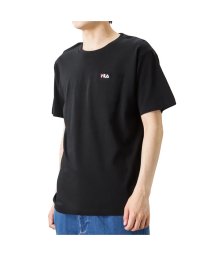 MAC HOUSE(men)(マックハウス（メンズ）)/FILA フィラ 胸ポケット付きワンポイント刺繍Tシャツ FH7860－EC/ブラック