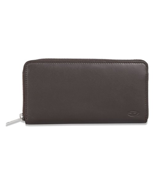 DIESEL(ディーゼル)/ディーゼル DIESEL 財布 長財布 メンズ レディース ラウンドファスナー 本革 HISSU 24 ZIP WALLET ブラック ブラウン 黒 X0842/ブラック