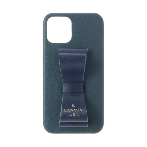 LANVIN en Bleu(Smartphone case)(ランバンオンブルー（スマホケース）)/LANVIN en Bleu － Slim Wrap Case Stand & Ring Ribbon 2－Tone for iPhone 13 Pro [ N/ネイビー系