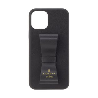 LANVIN en Bleu(Smartphone case)/LANVIN en Bleu － Slim Wrap Case Stand & Ring Ribbon for iPhone 13 [ Black ]/504773406