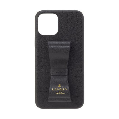 LANVIN en Bleu(Smartphone case)(ランバンオンブルー（スマホケース）)/LANVIN en Bleu － Slim Wrap Case Stand & Ring Ribbon for iPhone 13 Pro [ Black ]/ブラック