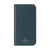 LANVIN en Bleu(Smartphone case)/LANVIN en Bleu － Folio Case Stand & Ring Ribbon 2－Tone for iPhone 13 [ Navy/Vint/504773414