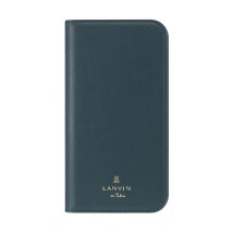 LANVIN en Bleu(Smartphone case)/LANVIN en Bleu － Folio Case Stand & Ring Ribbon 2－Tone for iPhone 13 mini [ Navy/504773417