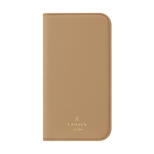 LANVIN en Bleu(Smartphone case)(ランバンオンブルー（スマホケース）)/LANVIN en Bleu － Folio Case Stand & Ring Ribbon 2－Tone for iPhone 13 [ Retro Red/テラコッタ系