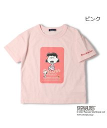 moujonjon(ムージョンジョン)/【子供服】 moujonjon (ムージョンジョン) 【PEANUTS】スヌーピーキャラクターＴシャツ 90cm～130cm M46820/ピンク