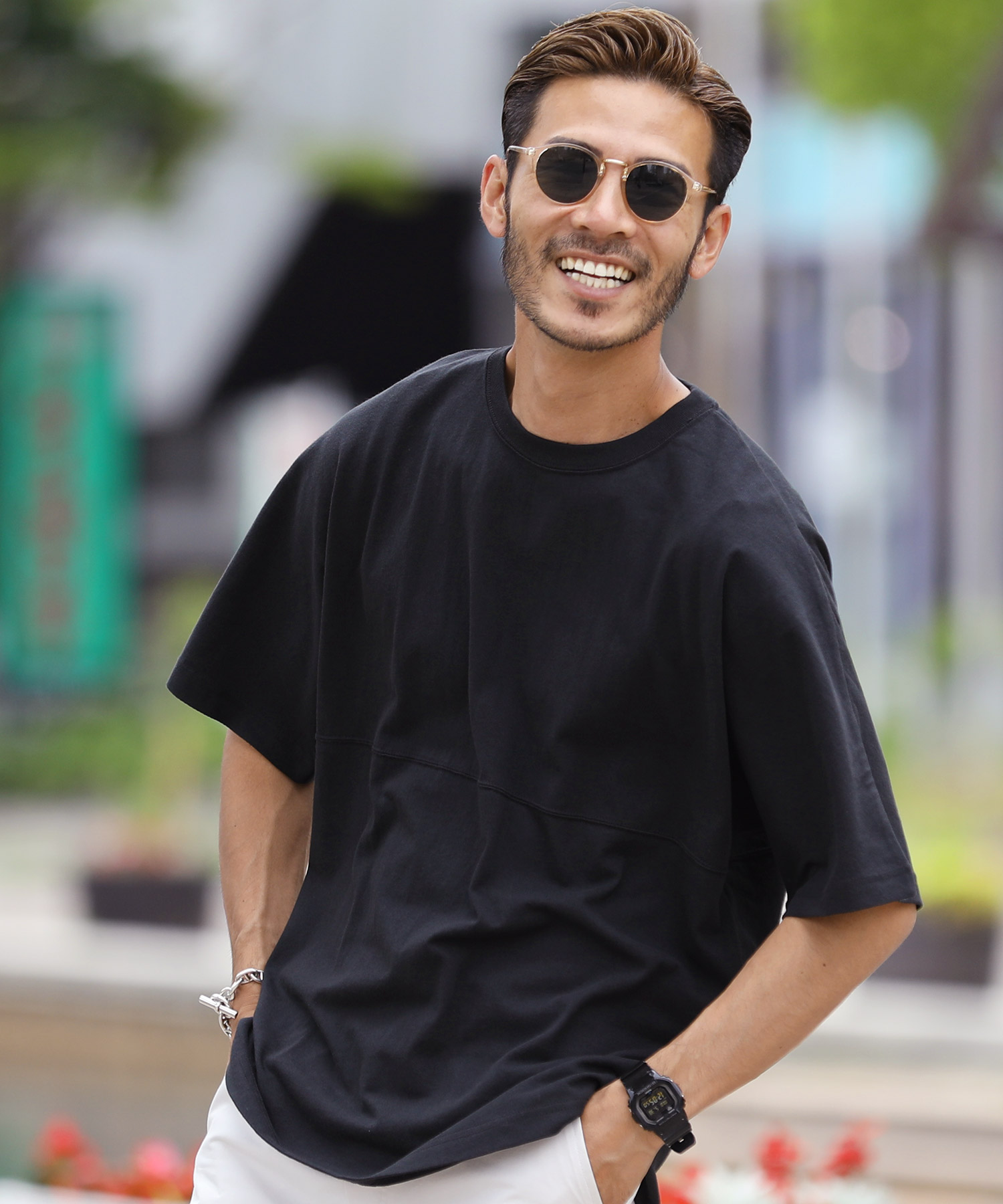 オーバーサイズ Tシャツ ビッグシルエット ドロップショルダー ホワイト XL