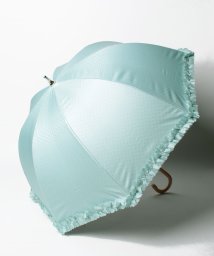 LANVIN en Bleu(umbrella)(ランバンオンブルー（傘）)/晴雨兼用日傘　”ドビーフリル”/ライトグリーン
