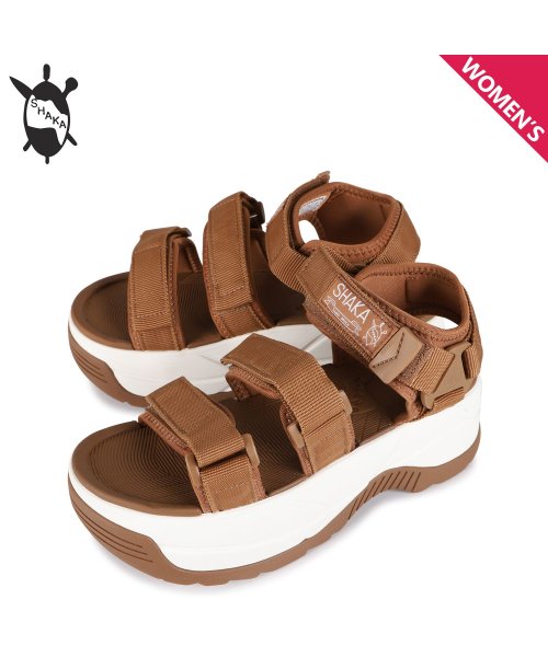 Shaka シャカ ネオバンジー チャンキー サンダル スポーツサンダル レディース 厚底 Neo Bungy Chunky ブラウン シャカ Shaka Magaseek