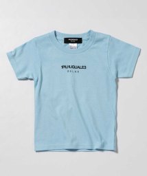 1PIU1UGUALE3 RELAX(1PIU1UGUALE3 RELAX)/1PIU1UGUALE3 RELAX(ウノピゥウノウグァーレトレ)Kids & Junior フロントロゴプリントTシャツ/ライトブルー