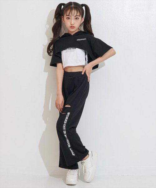 アナップガール Anap Girl R Sハーフパーカースウェット3点セットアップ Magaseek
