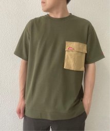 ikka(イッカ)/URBAN NATURE LIFE アーバンネイチャーライフ フラップポケットTシャツ/オリーブ