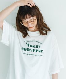 coca(コカ)/【5部丈】ビッグシルエットロゴプリントTシャツ/A