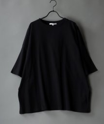 SITRY(SITRY)/【SITRY】Big silhouette light weight T－shirt/ビッグシルエット ライトウェイト 半袖 Ｔシャツ/ブラック