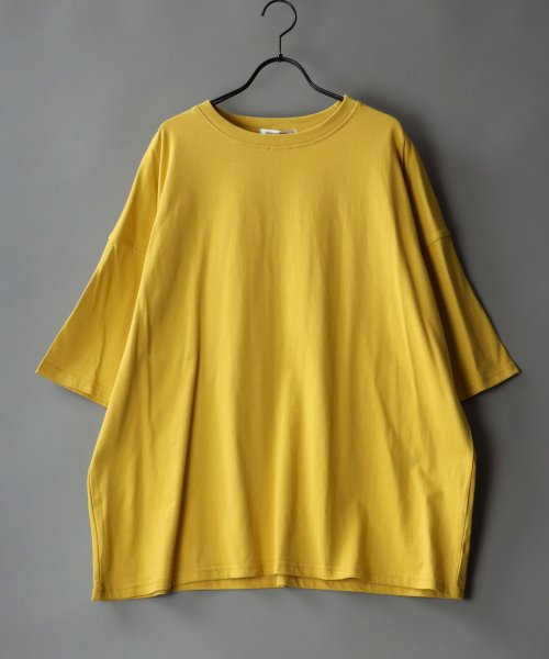 SITRY(SITRY)/【SITRY】Big silhouette light weight T－shirt/ビッグシルエット ライトウェイト 半袖 Ｔシャツ/マスタード