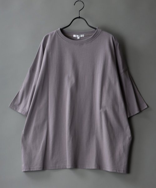 SITRY(SITRY)/【SITRY】Big silhouette light weight T－shirt/ビッグシルエット ライトウェイト 半袖 Ｔシャツ/パープル