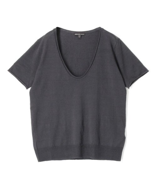 ストレッチリネン ソフトVネックプルオーバー WYLP3758 