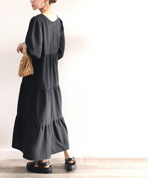 即 お洒落 2way5分袖丈ティアードロングワンピース クラシカルエルフ Classical Elf Magaseek