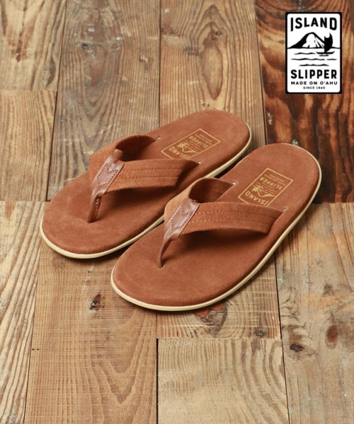 marukawa shonan(marukawa shonan)/【ISLAND SLIPPER/アイランドスリッパ】 アルティメット スウェードサンダル/IS－PT203SL /11BROWN