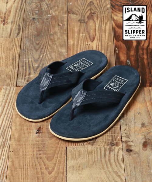 marukawa shonan(marukawa shonan)/【ISLAND SLIPPER/アイランドスリッパ】 アルティメット スウェードサンダル/IS－PT203SL /navy