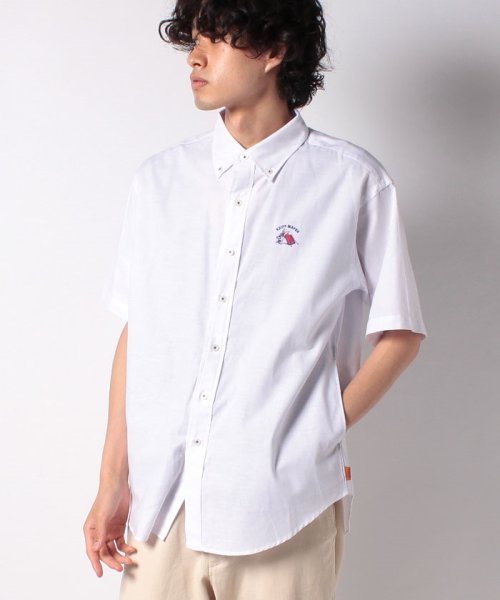 KRIFF MAYER(クリフ メイヤー)/ライトオックス刺繍半袖シャツ/オフホワイト